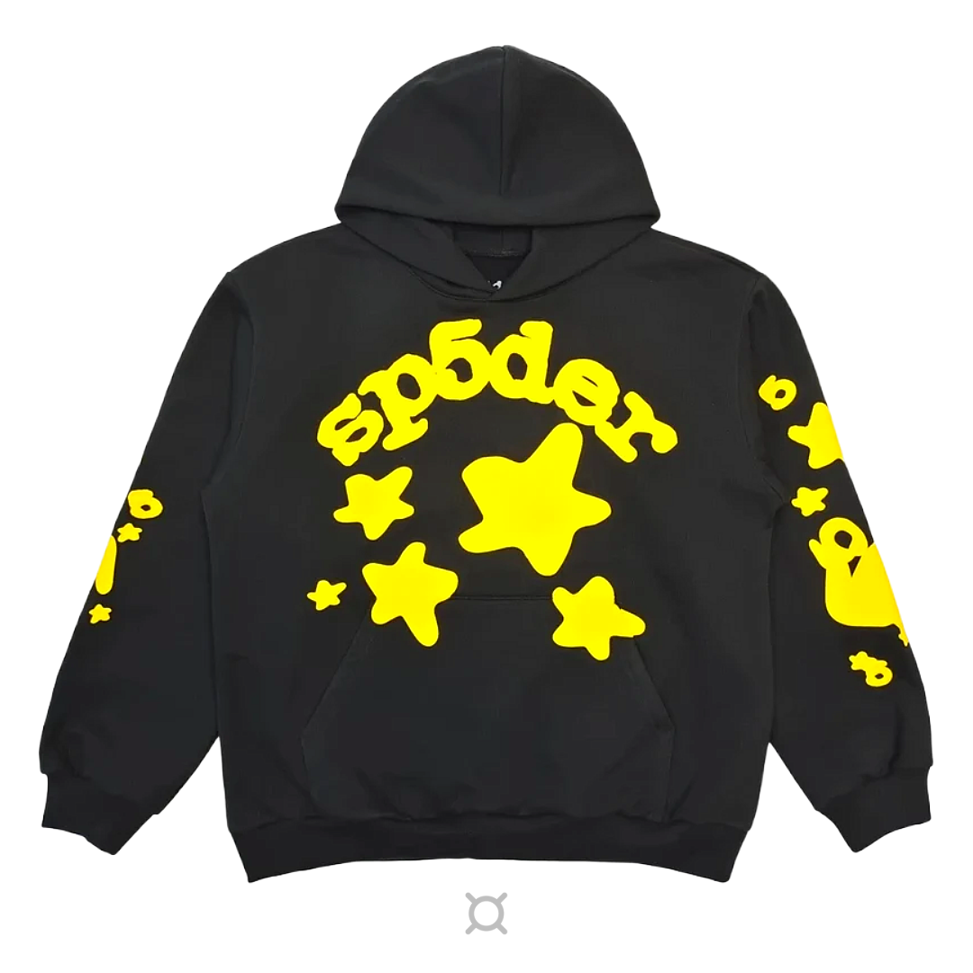 VAULT - Spider Hoodie Stars Yellow