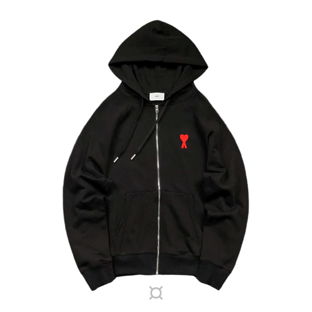 VAULT - AMi Zip-up Hoodie (black)