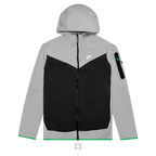 VAULT - Tech smoke Grey Zip Hoodie