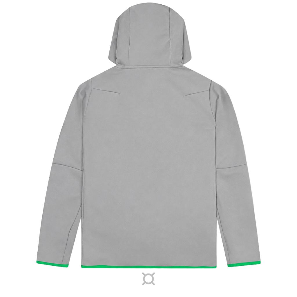 VAULT - Tech smoke Grey Zip Hoodie
