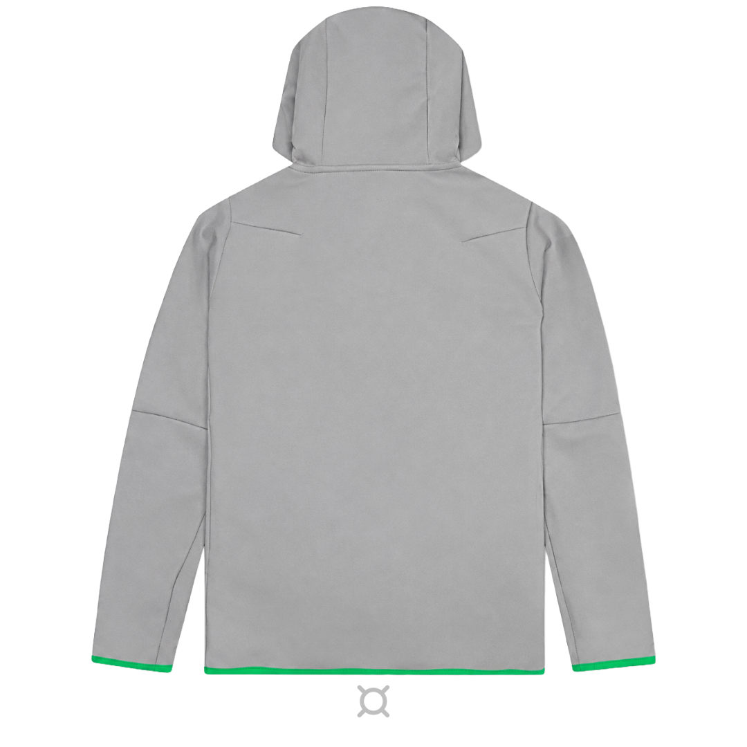 VAULT - Tech smoke Grey Zip Hoodie