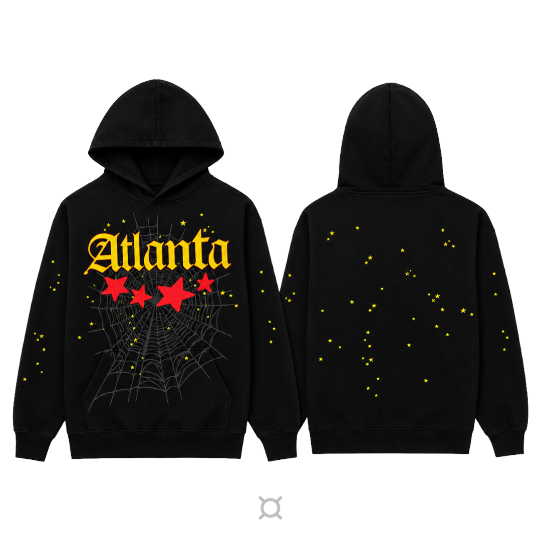 VAULT - Spider Atlanta black hoodie