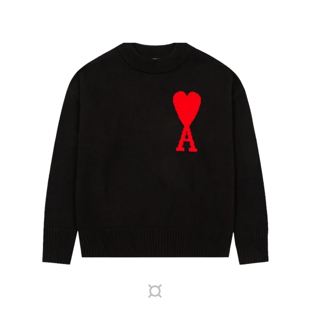 VAULT - AMI black heart sweater