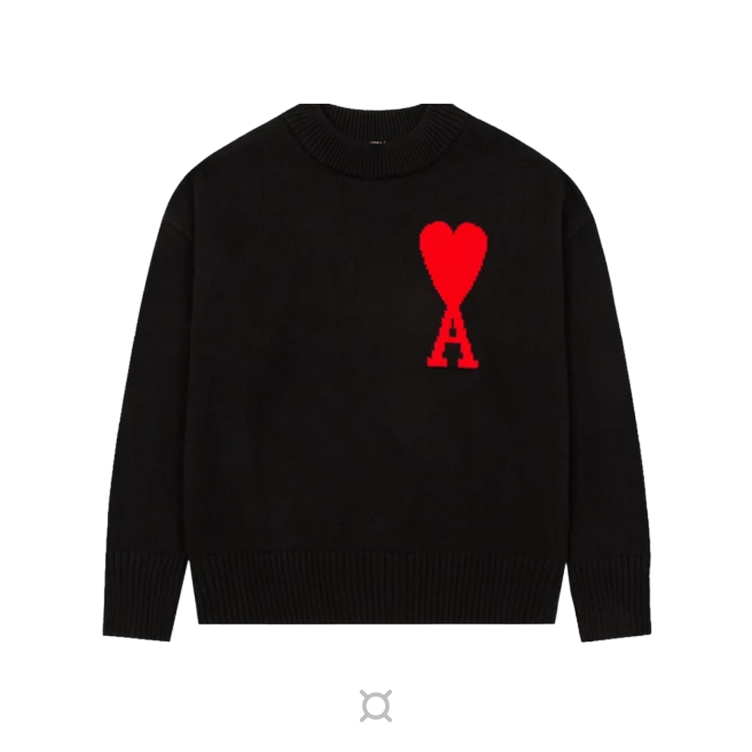 VAULT - AMI black heart sweater