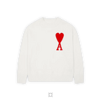 VAULT - AMI white heart sweater